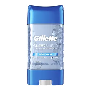 Gel Khử Mùi Nam Giới, Clear Shield, 72H Sweat Protection, Cool Wave, 3.8 oz (107g) - GILLETTE